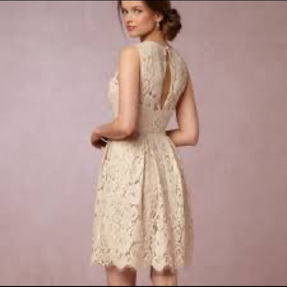 BHLDN Hitherto Kinsley Fit and flare lace scalloped dress - Picture 6 of 6